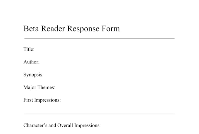 provide you with beta reading expertise